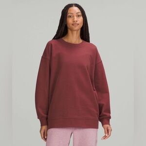 Lululemon Perfectly Oversized Crew
Smoky Red Burgundy color cotton long
